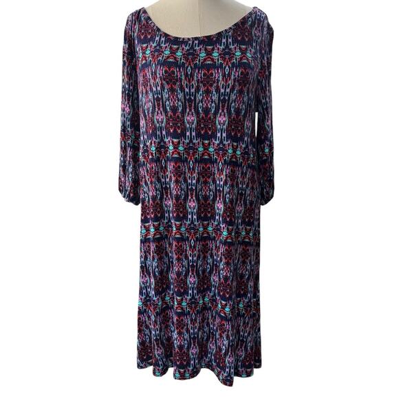 Market & Spruce MAEBY Abstract Long Sleeve Knit Dress NEW Size Medium - Picture 12 of 12
